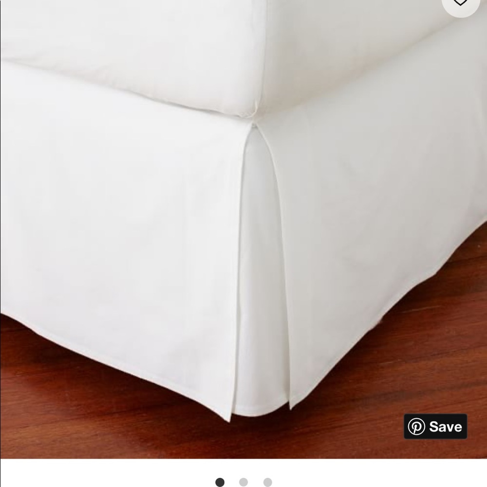 PB teen classic metro  bed skirt